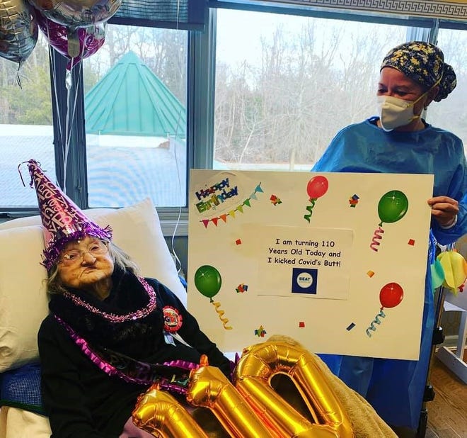 تغلبت امرأة من نيوجيرسي على كوفيد-19، والتي بلغت عامها 110