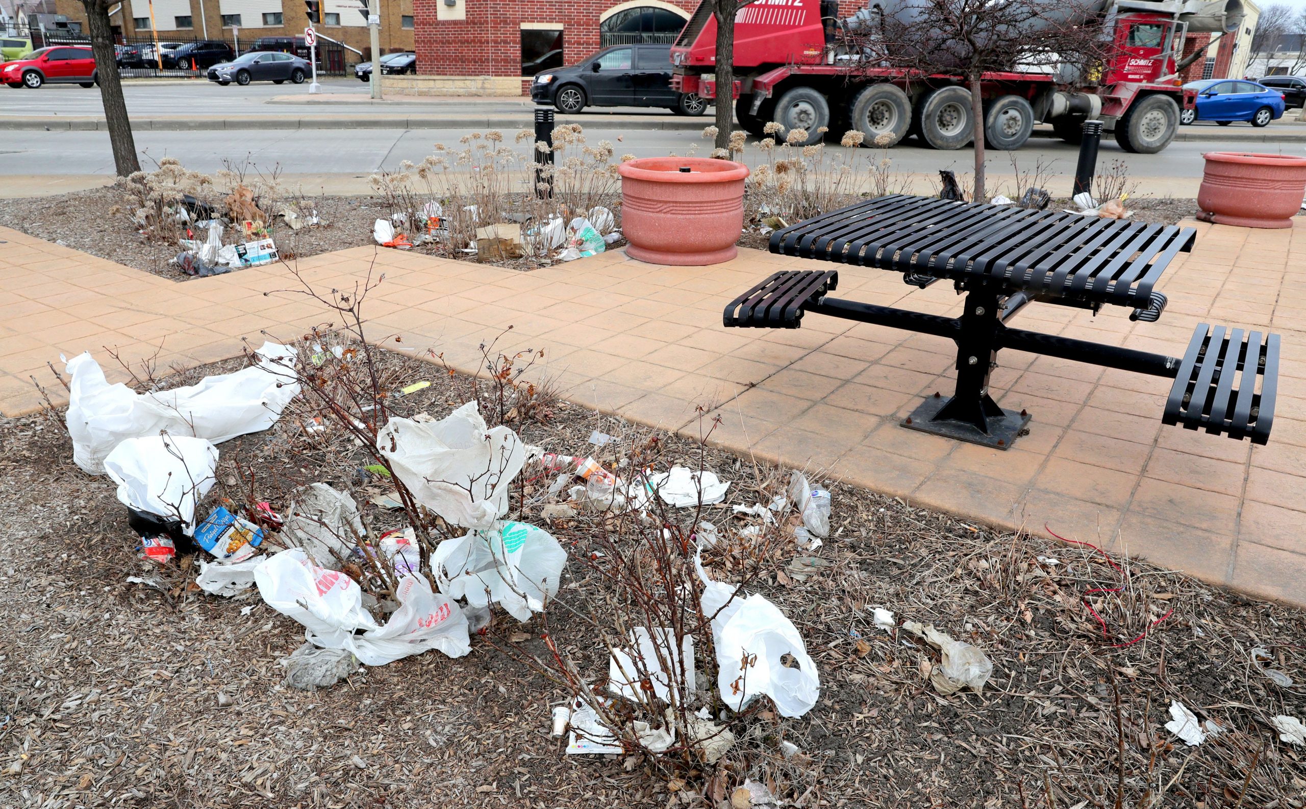 القاء القمامة في الشوارع الامريكية