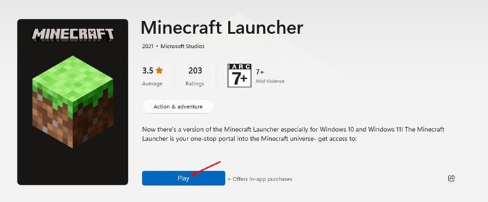 تحميل وتثبيت لعبة Minecraft على الويندوز 11 - شرح بالصور