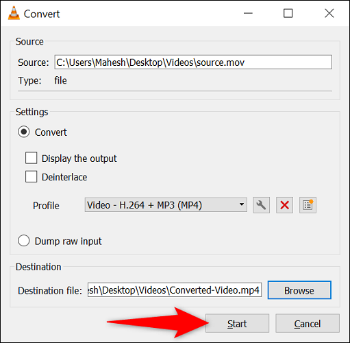 كيفية تحويل مقاطع فيديو MOV إلى MP4