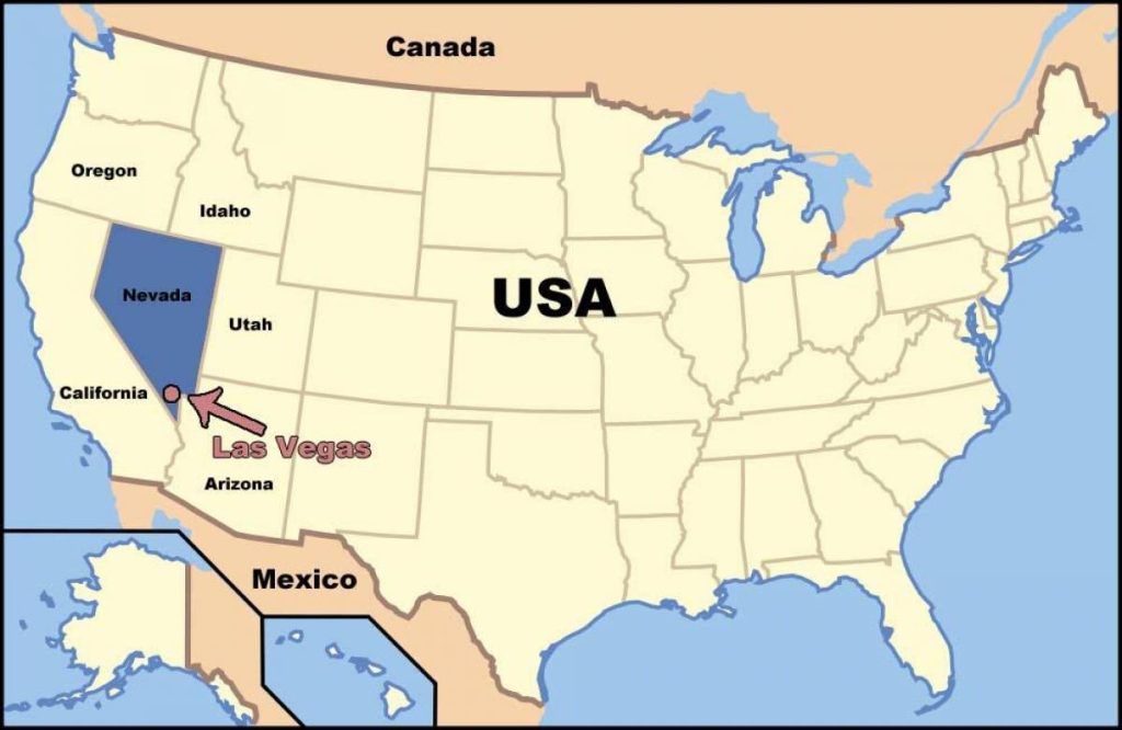 اين تقع لاس فيغاس في امريكا